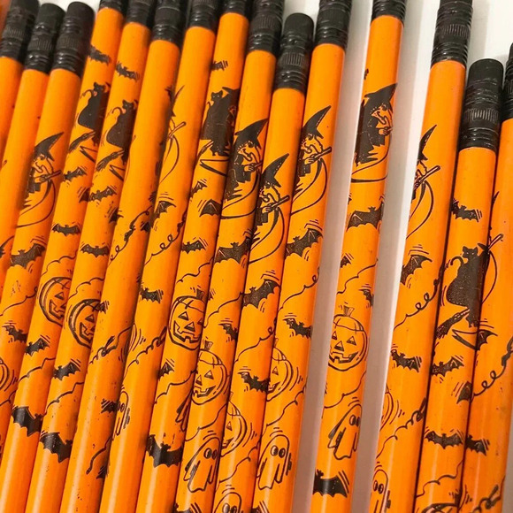 Spiderman Stationery Set and Halloween  Vintage Halloween Pencils Lot - Picture 10 of 11